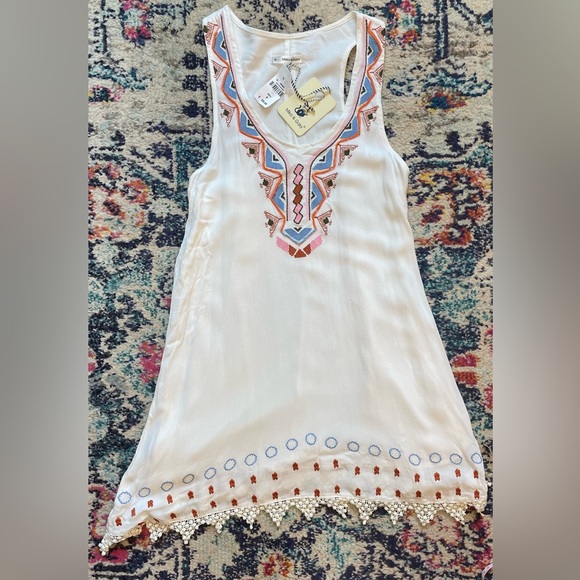 Mika & Gala Dresses & Skirts - Mika & Gala NWT Boho beaded dress. Size 8.
